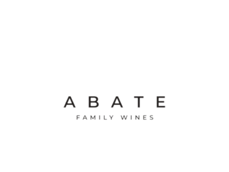 The image shows a logo with the text "ABATE FAMILY WINES" centered on a white background.