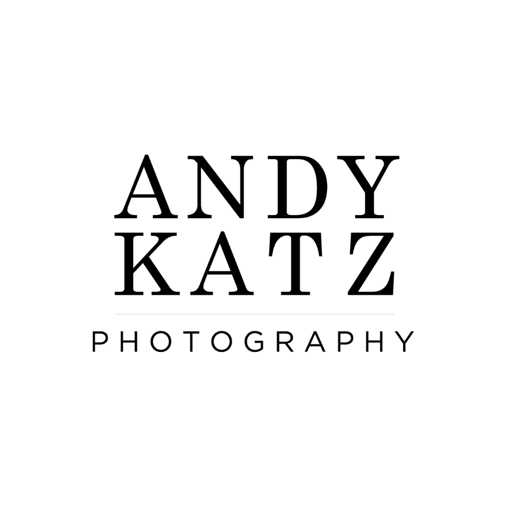 A logo reading &ldquo;ANDY KATZ PHOTOGRAPHY&rdquo; with bold, spaced letters on a white background.