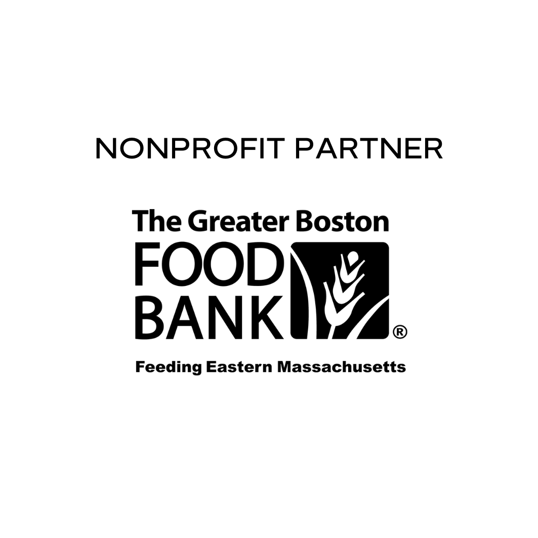 Nonprofit partner logo: The Greater Boston Food Bank, feeding Eastern Massachusetts.