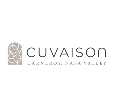 The image shows the Cuvaison Carneros, Napa Valley logo with a stylized &ldquo;C/V&rdquo; monogram and winery name.