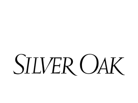 It&rsquo;s a logo showing the words &ldquo;SILVER OAK&rdquo; in bold black lettering on a white background.